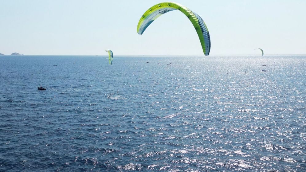 שייטים מתאמנים לקראת תחרויות הקייט פויל, אולימפיאדת פריז, ארכיון