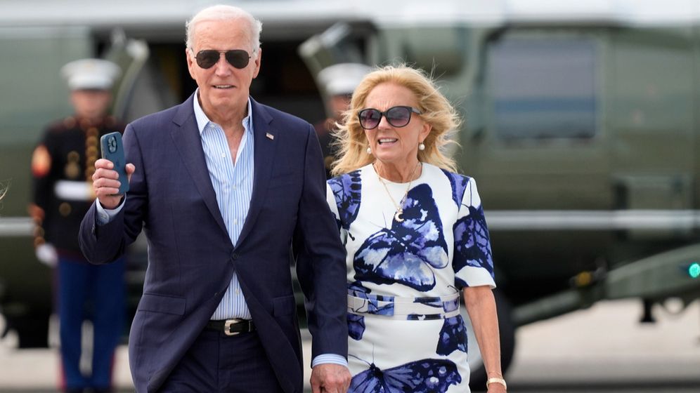US President Joe Biden and First Lady Jill Biden