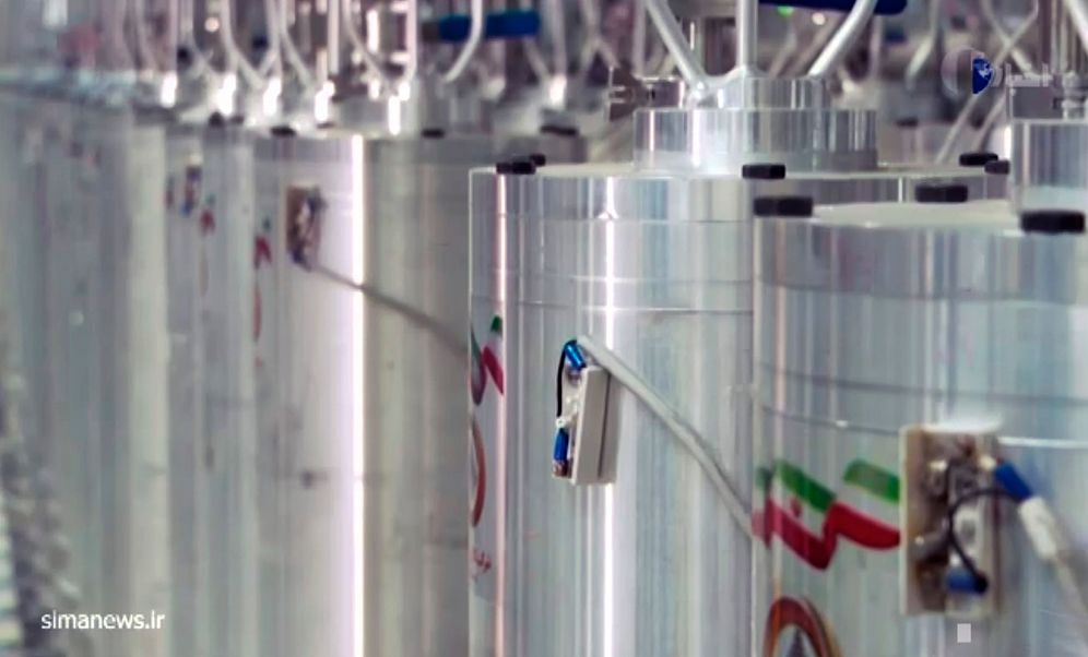 IRIB via AP, File Des centrifugeuses à l'installation d'enrichissement d'uranium de Natanz, au sud de Téhéran en Iran, le 17 avril 2021