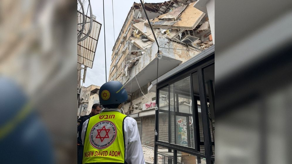 L'immeuble partiellement effondré à Tel Aviv 