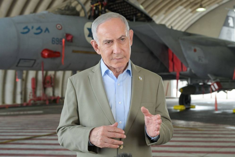 GPO Base aérienne de Tel Nof, le Premier ministre Benjamin Netanyahou