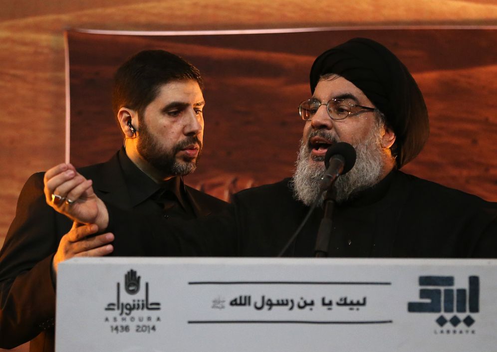 أبو علي خليل الى جانب حسن نصر الله 