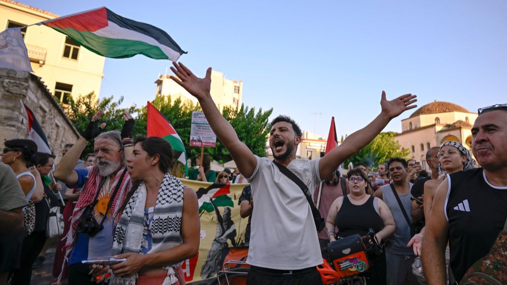 Athènes : soutien au Hamas et propos antisémites lors d'une manifestation pro-palestinienne