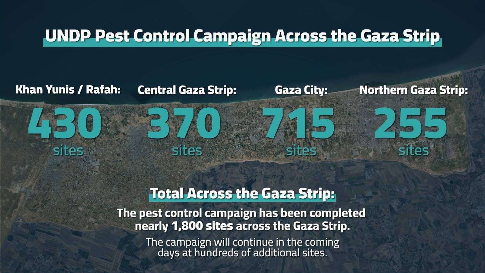 Gaza : une vaste campagne de lutte contre les nuisibles déployée sur près de 1 800 sites