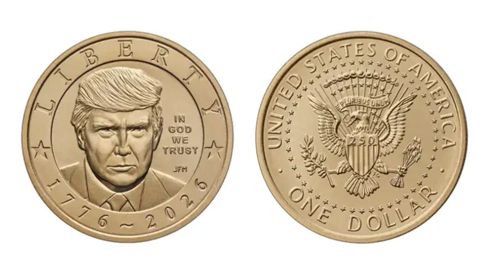 Une pièce d’un dollar à l’effigie de Donald Trump déjà épuisée