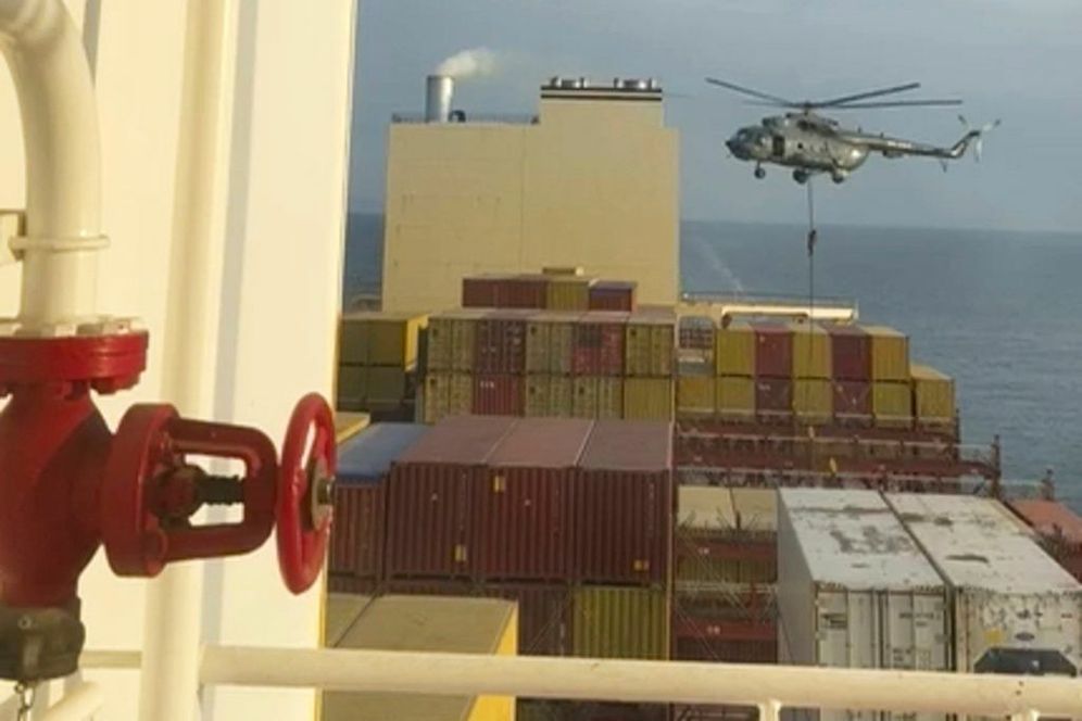 MSC Aries being seized by Iran