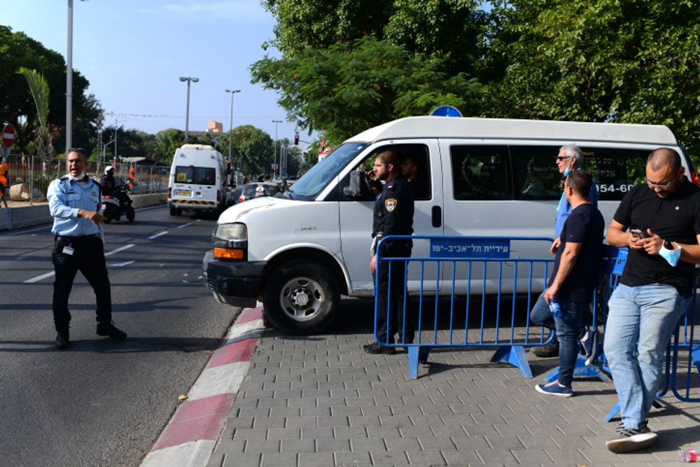 Patrouille de police à Tel-Aviv