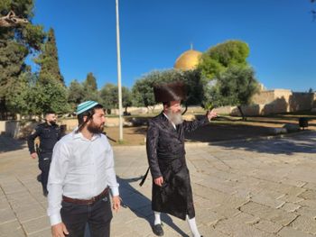 Religious Zionism Member of Knesset Zvi Sukkot visits the Temple Mount