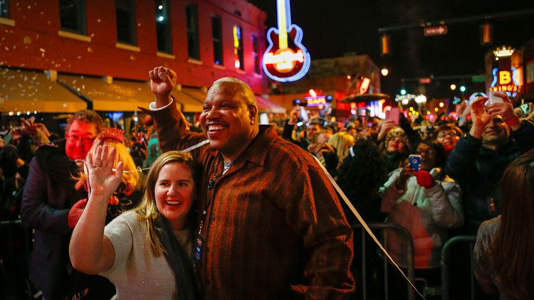 الاحتفالات برأس السنة الميلادية الجديدة في الولايات المتحدة، بداية عام 2025