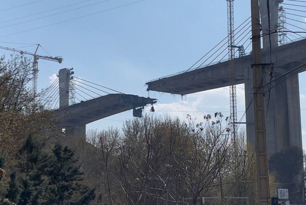 The B1 bridge after U.S. strike 