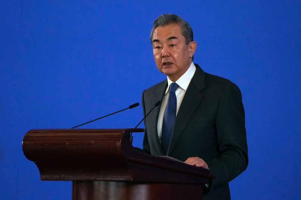 FILE - China's Foreign Minister Wang Yi.