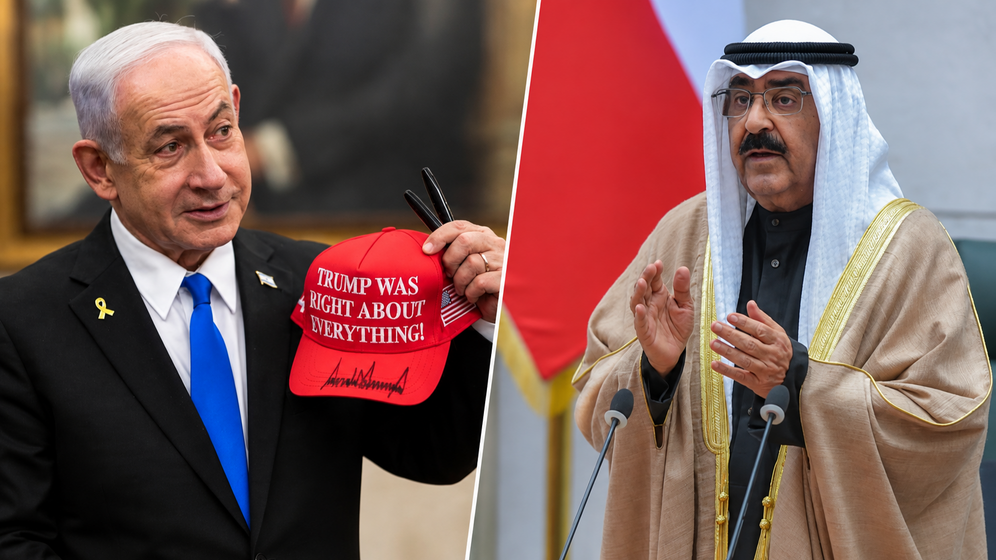 White House - AP Photo/Jaber Abdulkhaleg Illustration - Benjamin Netanyahou et l'émir du Koweït Mechaal al-Ahmad al-Jaber al-Sabah