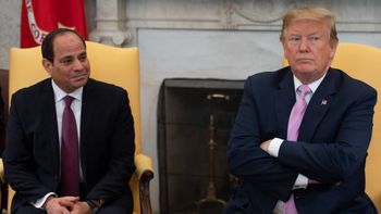 الرئيس المصري عبد الفتاح السيسي ورئيس الولايات المتحدة الأمريكية دونالد ترامب