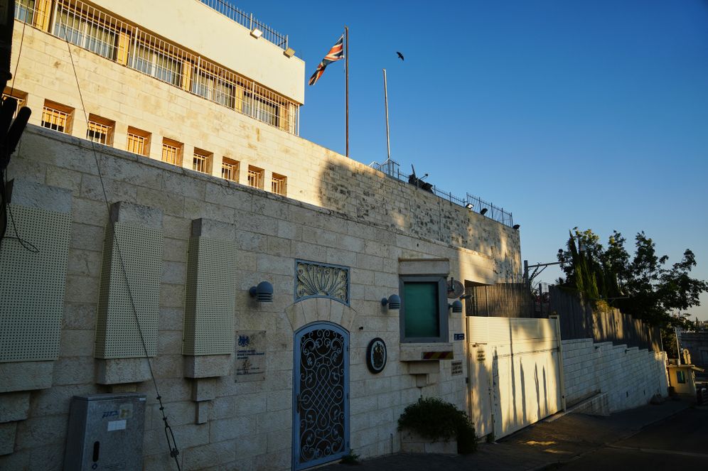 (AP Photo/Mahmoud Illean) A view of the the British Consulate in east Jerusalem after Israeli Foreign Minister Gideon Sa'ar announced that Israel would close the facility in response to U.K sanctions on Israeli settlements in the West Bank, Tuesday, Sept. 8, 2026.