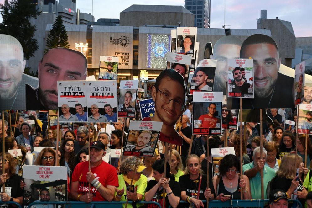 Manifestation pour la libération des otages, à Tel Aviv