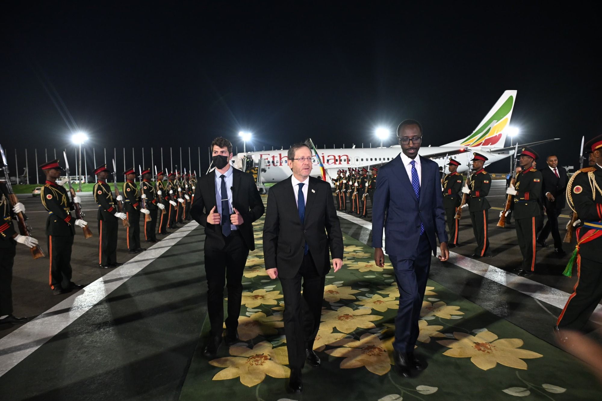 Israeli President Herzog arrives in Ethiopia for diplomatic state visit
