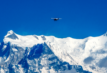 La chaîne de montagnes Annapurna, à Pokhara, à quelque 200 km à l'ouest de Katmandou, le 22 janvier 2020.
