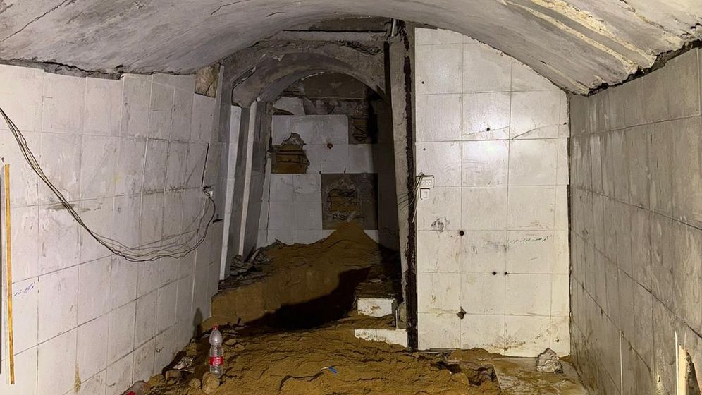 תוואי המנהרות שבו הוחזק סגן הדר גולדין ז"ל