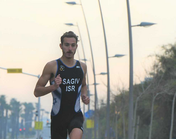 Illustration - Le triathlète israélien Sha'har Sagiv