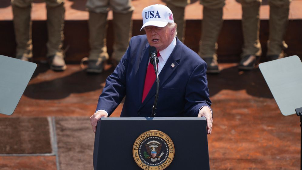AP Photo/Matt Rourke Le président américain Donald Trump, à Medora, Dakota du Nord, États-Unis, le 01.07.2026