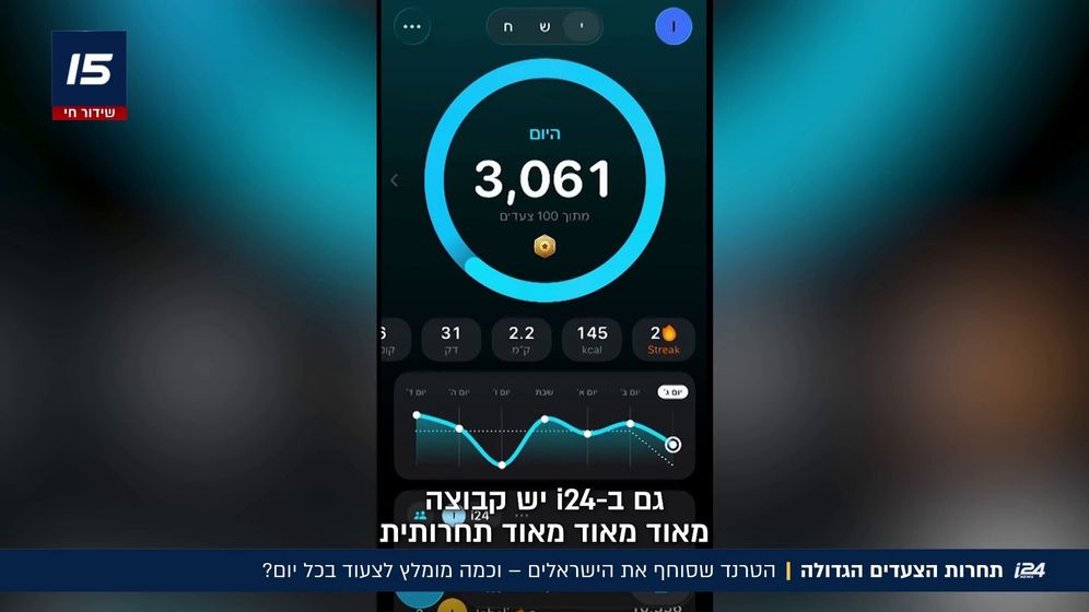 המרדף אחרי 10,000 צעדים: הטרנד החדש שכובש את ישראל