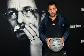 Actor Adam Sandler at the premiere of A24's "Uncut Gems" at The Dome at Arclight Hollywood on December 11, 2019 in Hollywood, California.