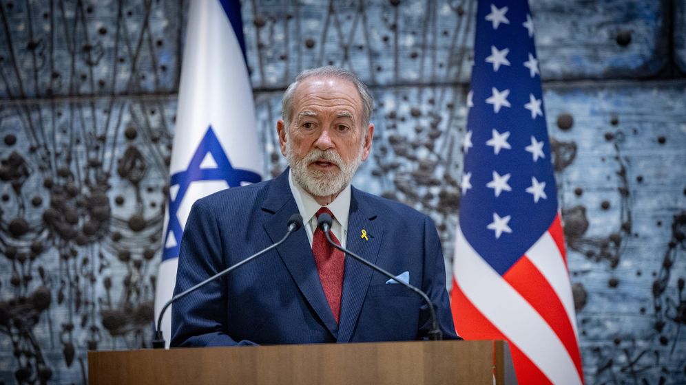 File photo of US Ambassador to Israel Mike Huckabee