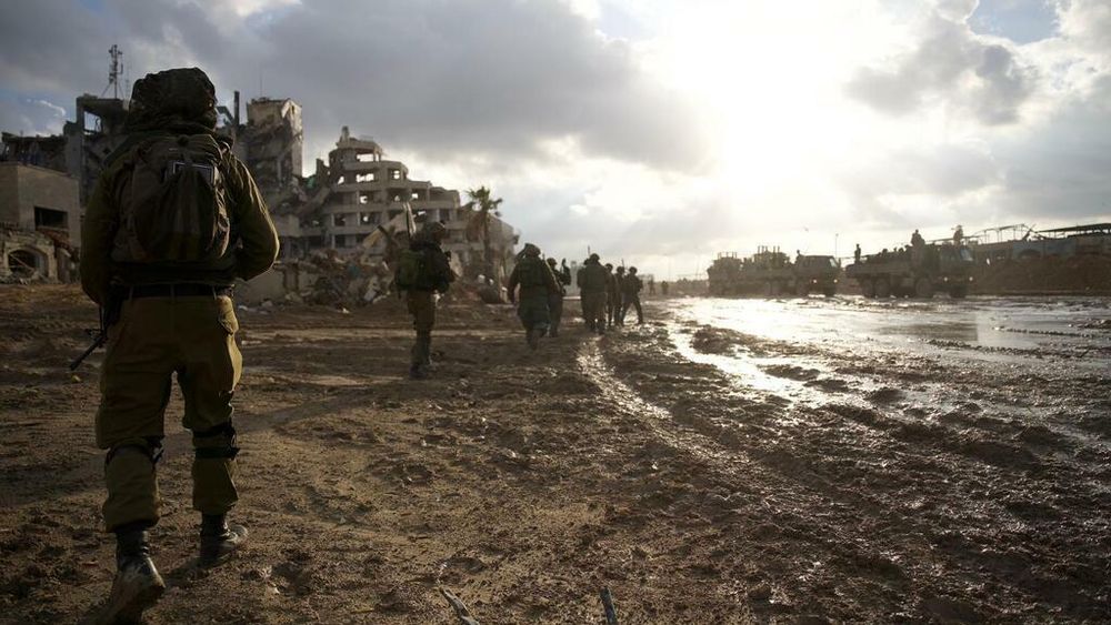 IDF troops operating in the Gaza Strip.