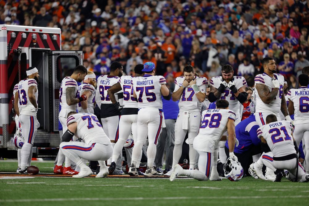 Bills' Hamlin in critical condition after collapsing during game against  Bengals 