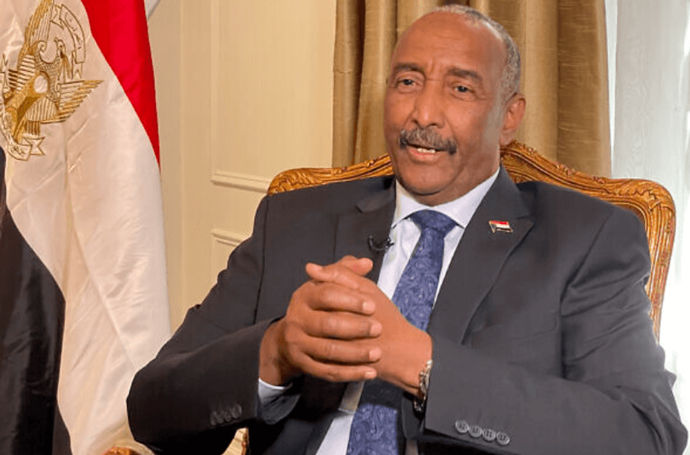 Le général au pouvoir au Soudan, Abdel Fattah al-Burhan, répond à des questions lors d'une interview, le 22 septembre 2022, à New York.