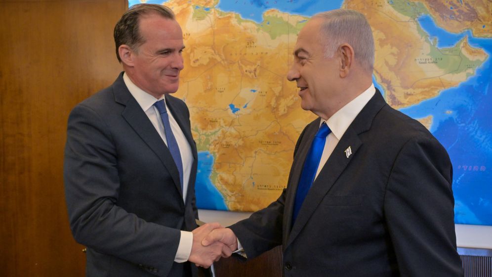 קובי גדעון/לע״מ ראש הממשלה בנימין נתניהו עם ברט מקגורק, ארכיון
