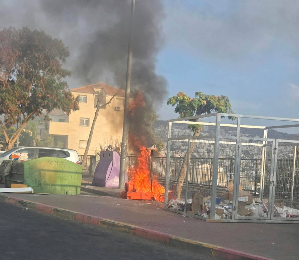 פיצוץ בשריפת פסולת בביתר עילית