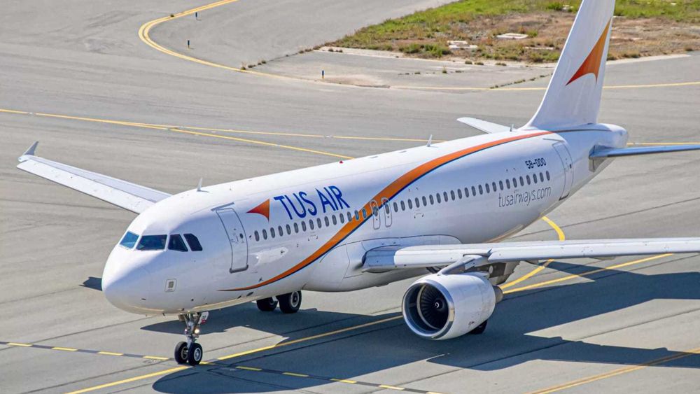 Un avion de la compagnie Tus Air
