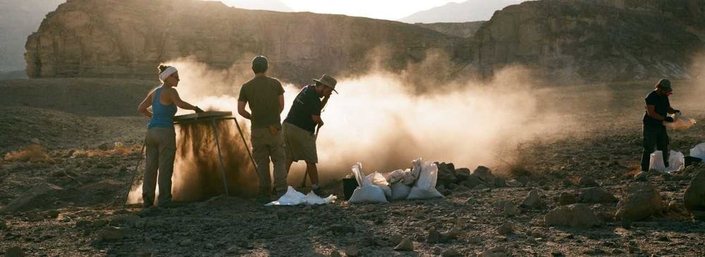 Excavating Slaves’ Hill in Israel's Timna Valley.