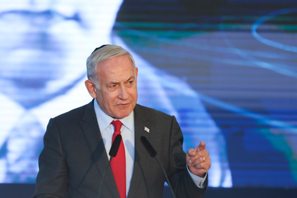 رئيس الوزراء الإسرائيلي بنيامين نتنياهو يحضر مراسم تأبين زئيف جابوتنسكي في جبل هرتسل في القدس ، 18 يوليو ، 2023.