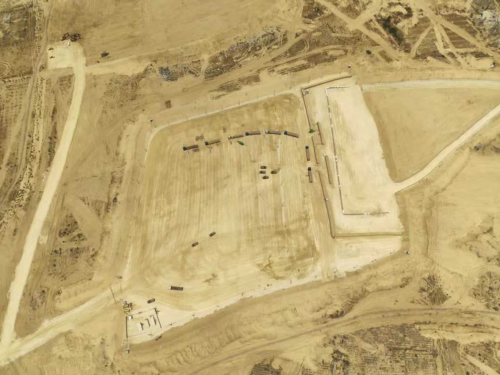 IDF spokesperson's unit Aid distribution center located in Tel al-Sultan, Gaza Strip
