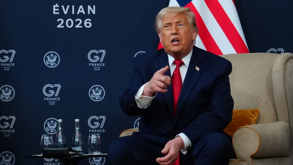 Donald Trump au G7 à Evian-les-Bains, France, le 17.06.2026