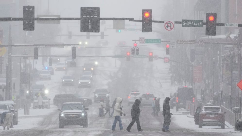 Tempête hivernale à Nashville, Tennessee, États-Unis, le 24.01.2026