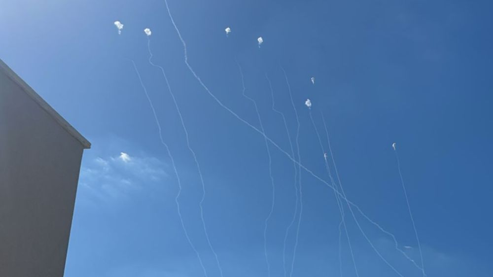 Interceptions over northern Israel 