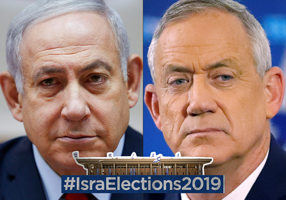 Prime Minister Benjamin Netanyahu and Benny Gantz