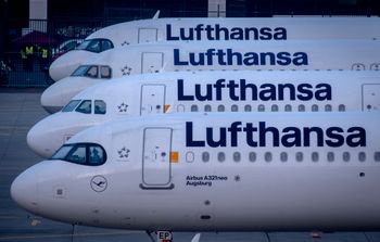 File photo of Lufthansa aiplanes