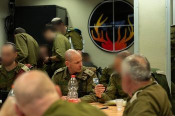 IDF Northern Command Chief Maj. Gen. Rafi Milo during a situational assessment following the first wave of Israeli strikes across Lebanon