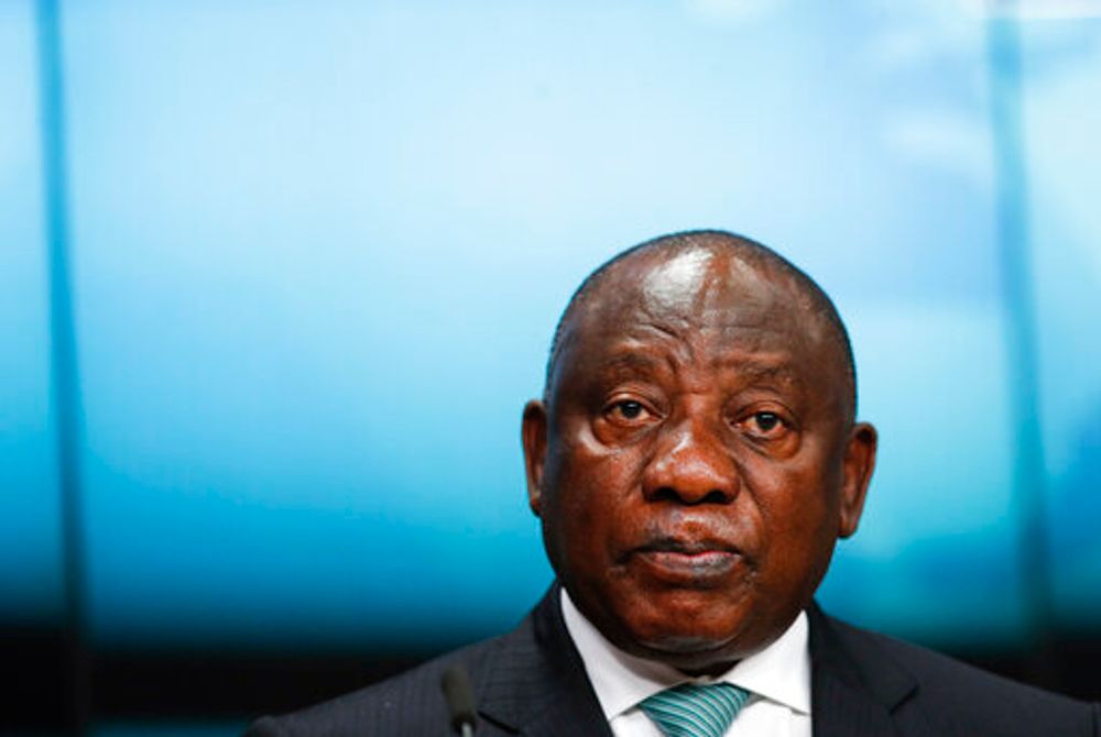 Le président sud-africain Cyril Ramaphosa 