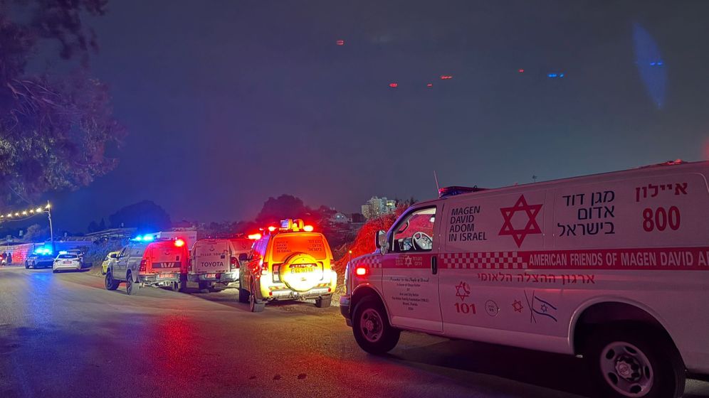 אמבולנס מד״א בזירה בלוד, הלילה