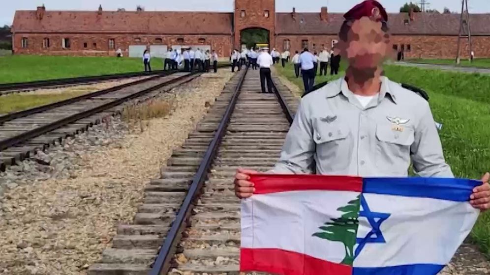 בין זיכרון לתקווה: הקצין שהניף את דגל ישראל לצד דגל לבנון באושוויץ מדבר לראשונה