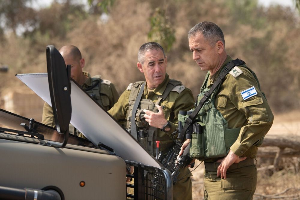Israeli military Chief of Staff Aviv Kochavi visits the Gaza Division, southern Israel, August 4, 2022.