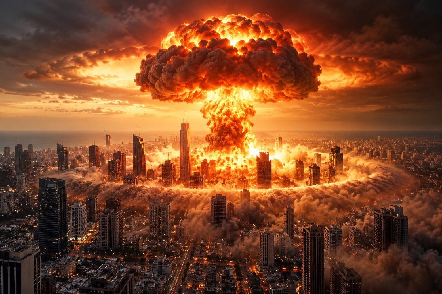 Netanyahu posts AI image of nuclear blast in Tel Aviv ahead of election
