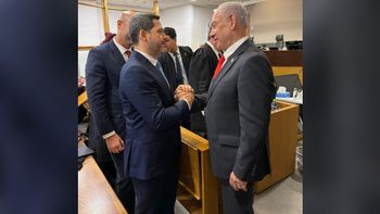 ראש הממשלה בנימין נתניהו ונשיא הפרלמנט של פרגוואי ד"ר ראול לאטורה בבית המשפט, 15.12.2025