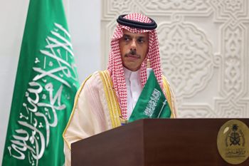 Saudi Arabia's Foreign Minister Faisal bin Farhan Al Saud