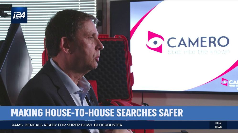 Amir Beeri, managing director and founder of Camero talking with i24NEWS, February 13, 2022 in Tel Aviv, Israel.